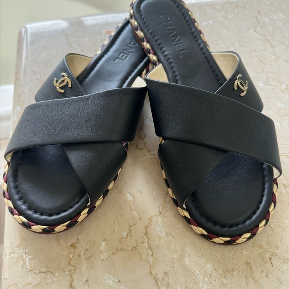 Chanel flat sandals slides 41 - Picture 4 of 7